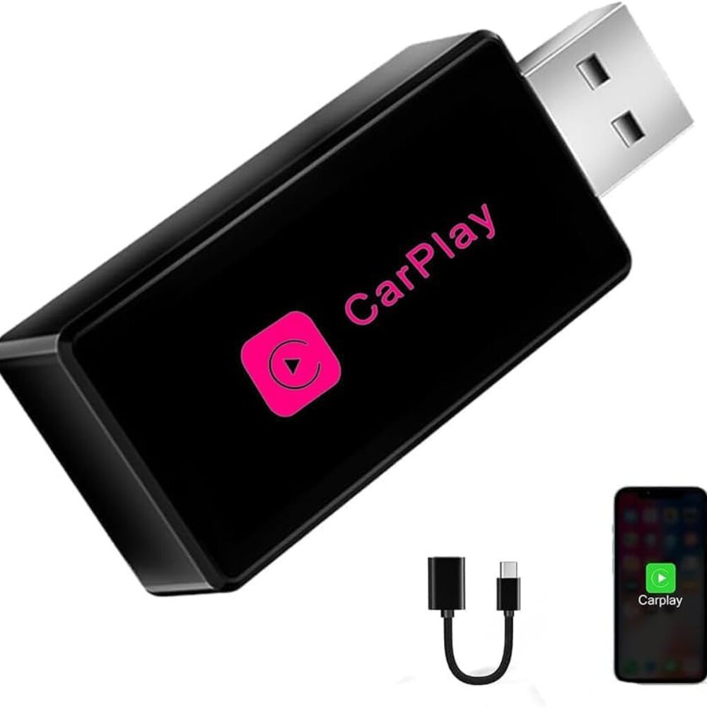 New Wireless CarPlay Adapter Converts Wired to Carplay Wireless Iphone Adapter